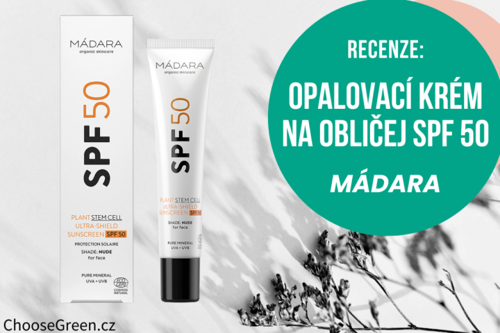 Recenze - Opalovací krém na obličej spf 50 Mádara