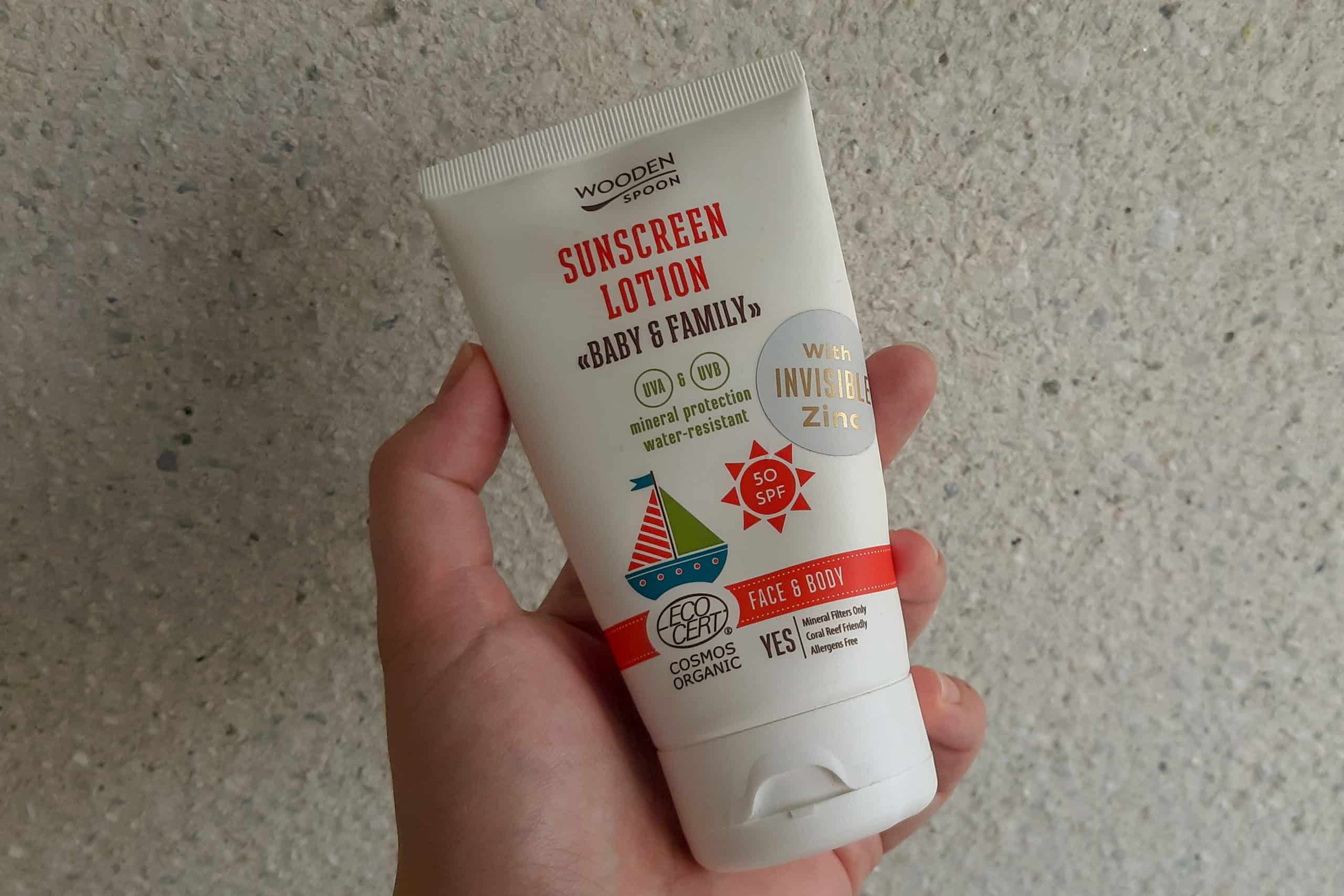 Wooden Spoon opalovací krém spf 50 velké balení 150 ml